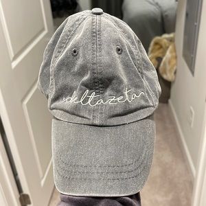Grey Delta Zeta Hat